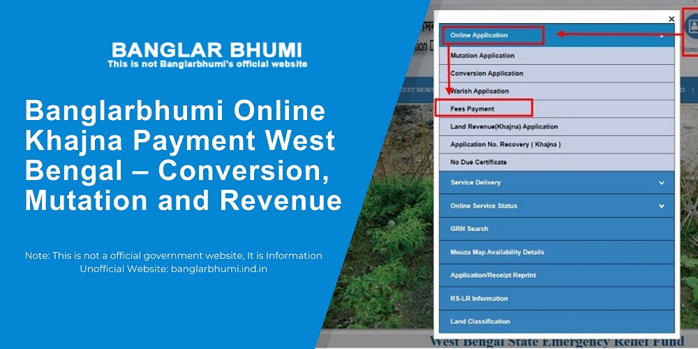 Banglarbhumi Online Khajna Payment West Bengal – Conversion, Mutation and Revenue