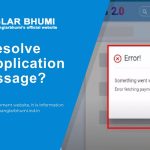 How to resolve khajna application error message - banglarbhumi